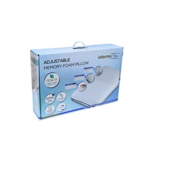 INFORMA BANTAL MEMORY FOAM ADJUSTABLE WHITE