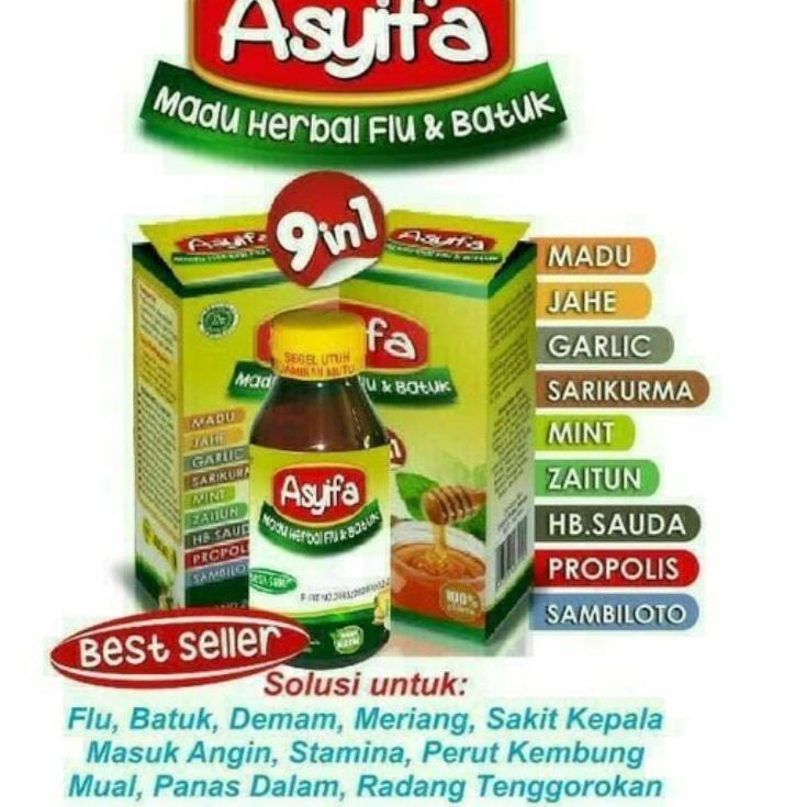 

Harga Murah Asyifa Madu Herbal Flu & Batuk 9 in 1 Madu Batuk Asyifa 9 in 1`