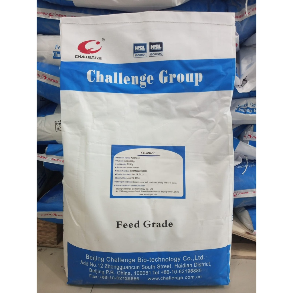 challenge enzyme xylanase 1 kg - enzyme untuk hewan ternak