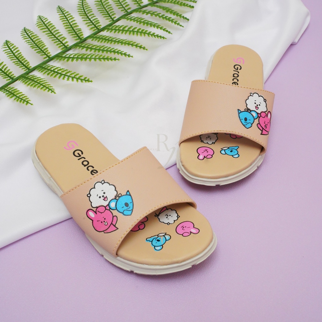 GRACE [MUSE SLOP] Sandal Anak Perempuan BT/ Sendal Selop Anak Perempuan