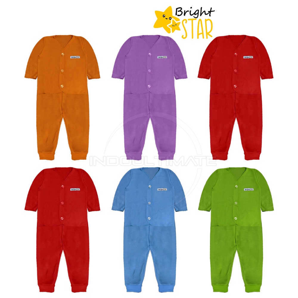 3in1 Setelan Baju Bayi BRIGHT STAR SET-33-A SET-33-B Setelan Lengan Panjang + Celana Panjang Bayi SET-32-A SET-32-B Setelan Baju Bayi Lengan Pendek + Celana Pendek Bayi Baju Bayi SET-31A SET-31B Baju Harian Bayi Atasan Kaos Bayi