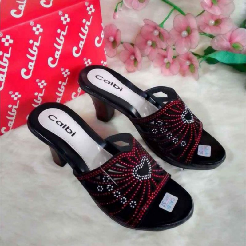 Sandal Wanita Calbi Model Terbaru 2022/Sandal Wedges Wanita Model Korean Style Terlaris