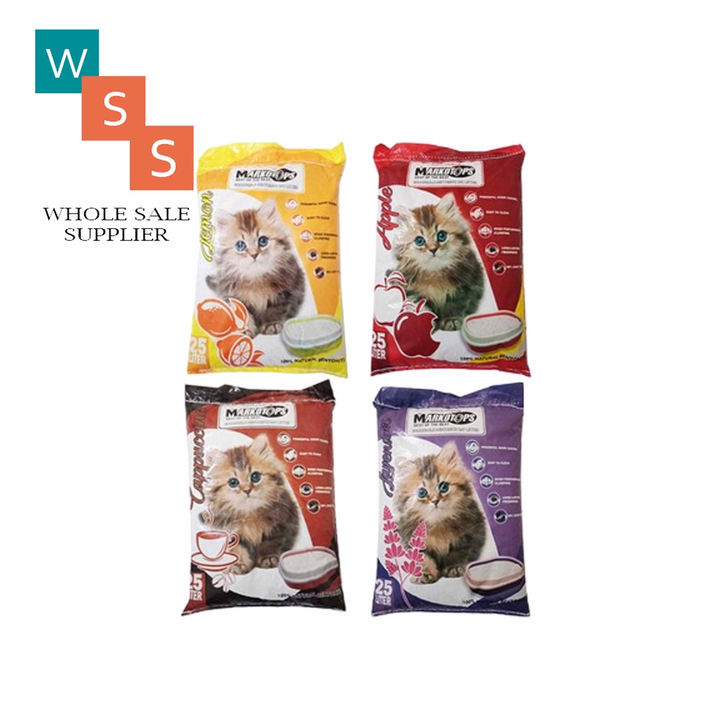 PASIR KUCING GUMPAL MARKOTOP 25 LETTER BOX ALL VARIAN ( EKSPEDISI)