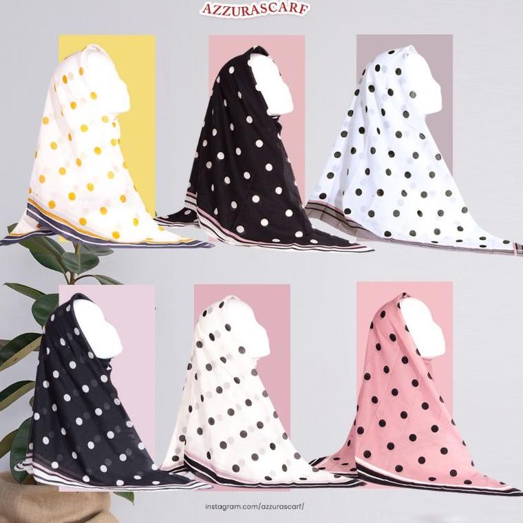 ([Seri](C89Y)✔) UNIFORM SERIES | VOAL POLKADOT | AZZURA SCARF | HIJAB SEGI 4| HIJAB SEGI 4 VOAL | HI