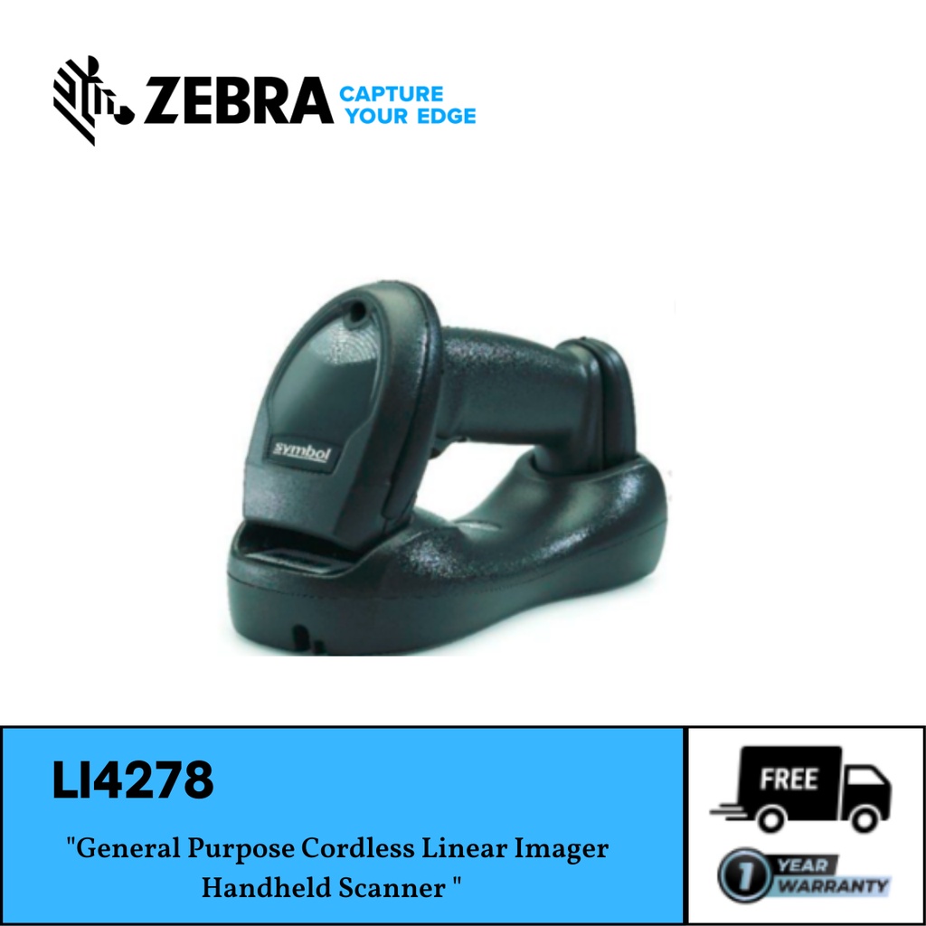 Jual Zebra General Purpose Cordless Linear Imager Handheld Scanner Li4278 Shopee Indonesia 4679