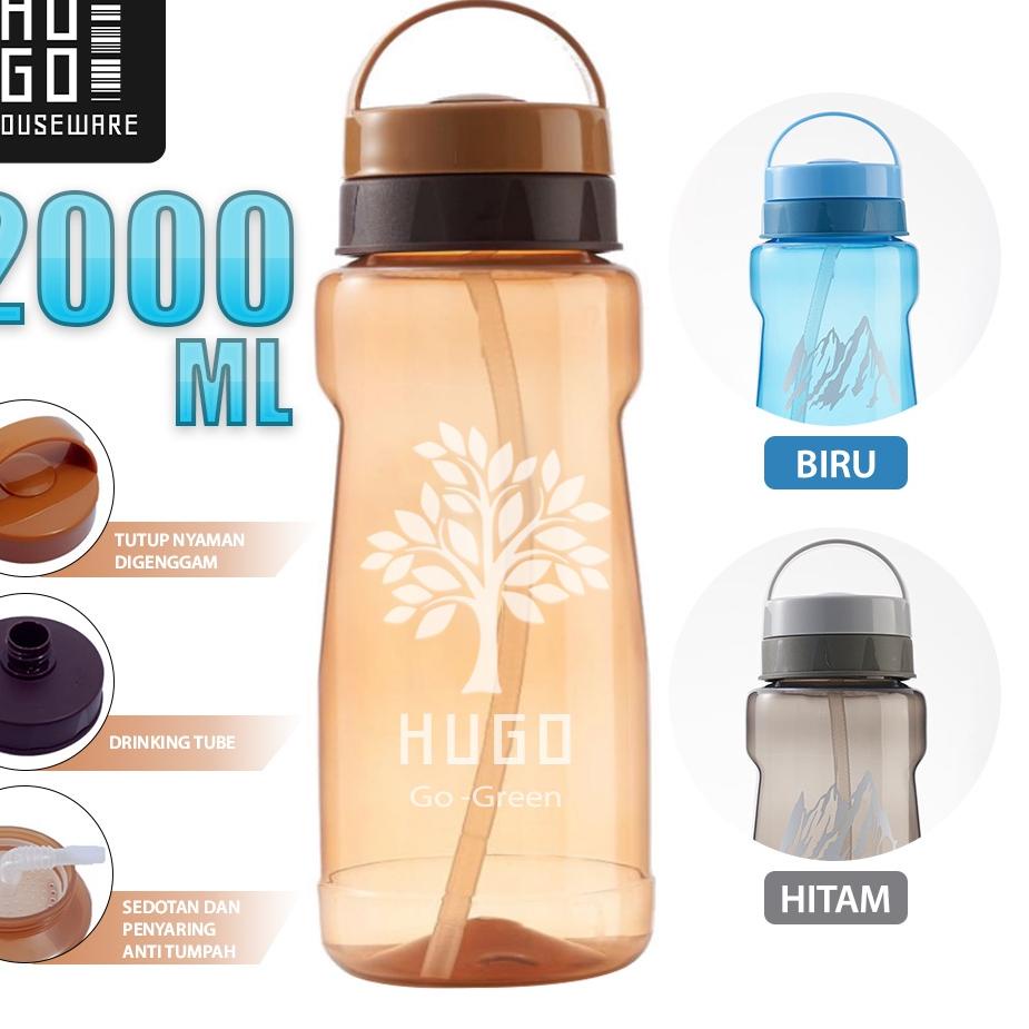 Paling Dicari HUGO Botol Minum Jumbo 2 Liter - Tempat Air Minum 2000 ml Besar TAN2