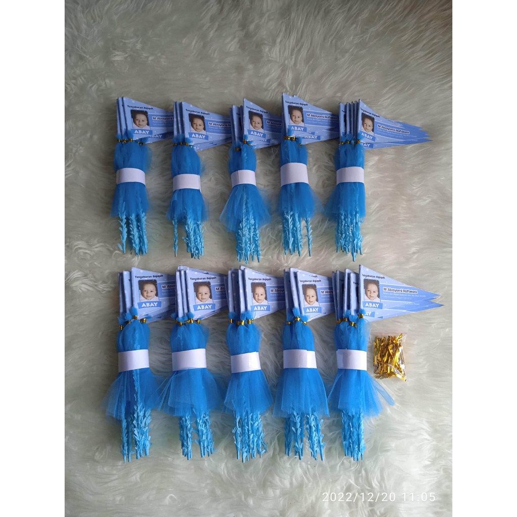 Jual Bendera Aqiqah Tasyakuran/Tempat telur Aqiqah Bayi Baru lahir bisa