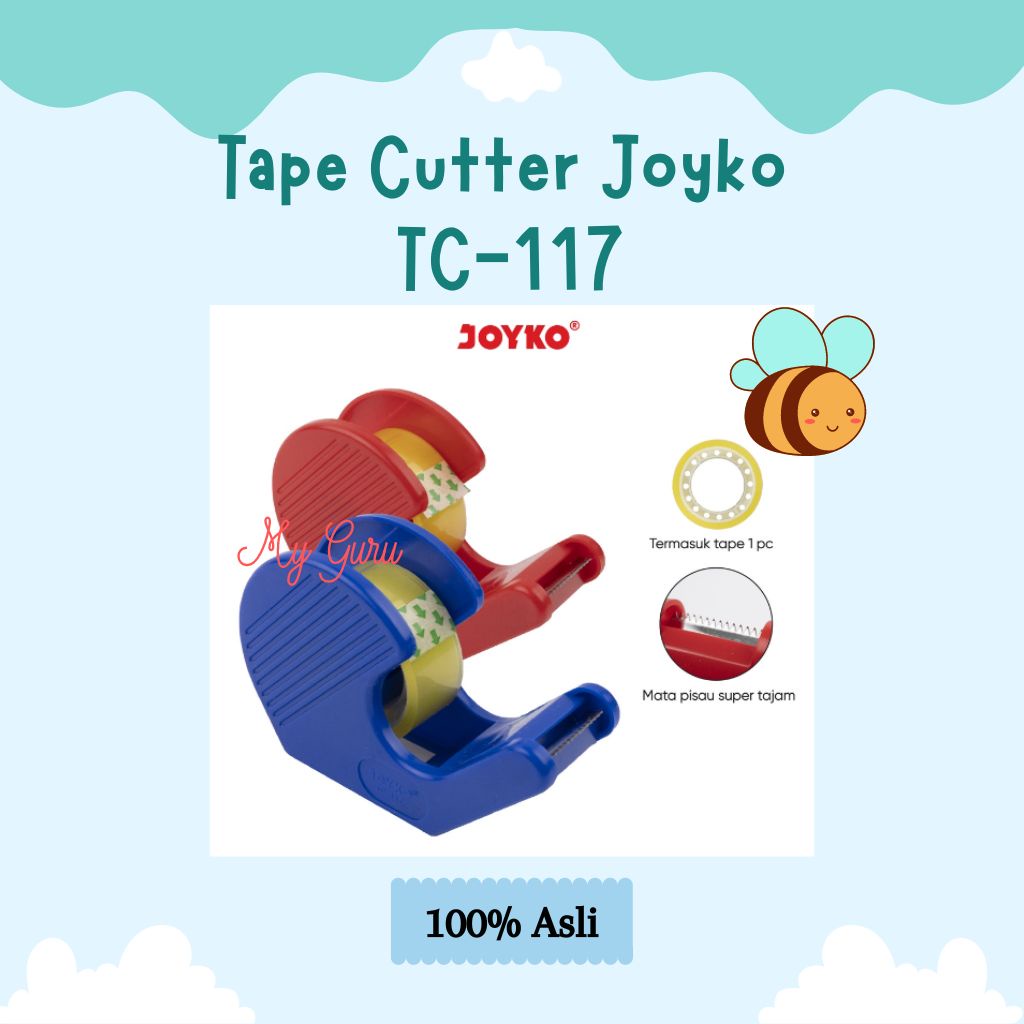 

[PCS] TAPE DISPENSER / TAPE CUTTER / PEMOTONG PITA PEREKAT JOYKO TC-117