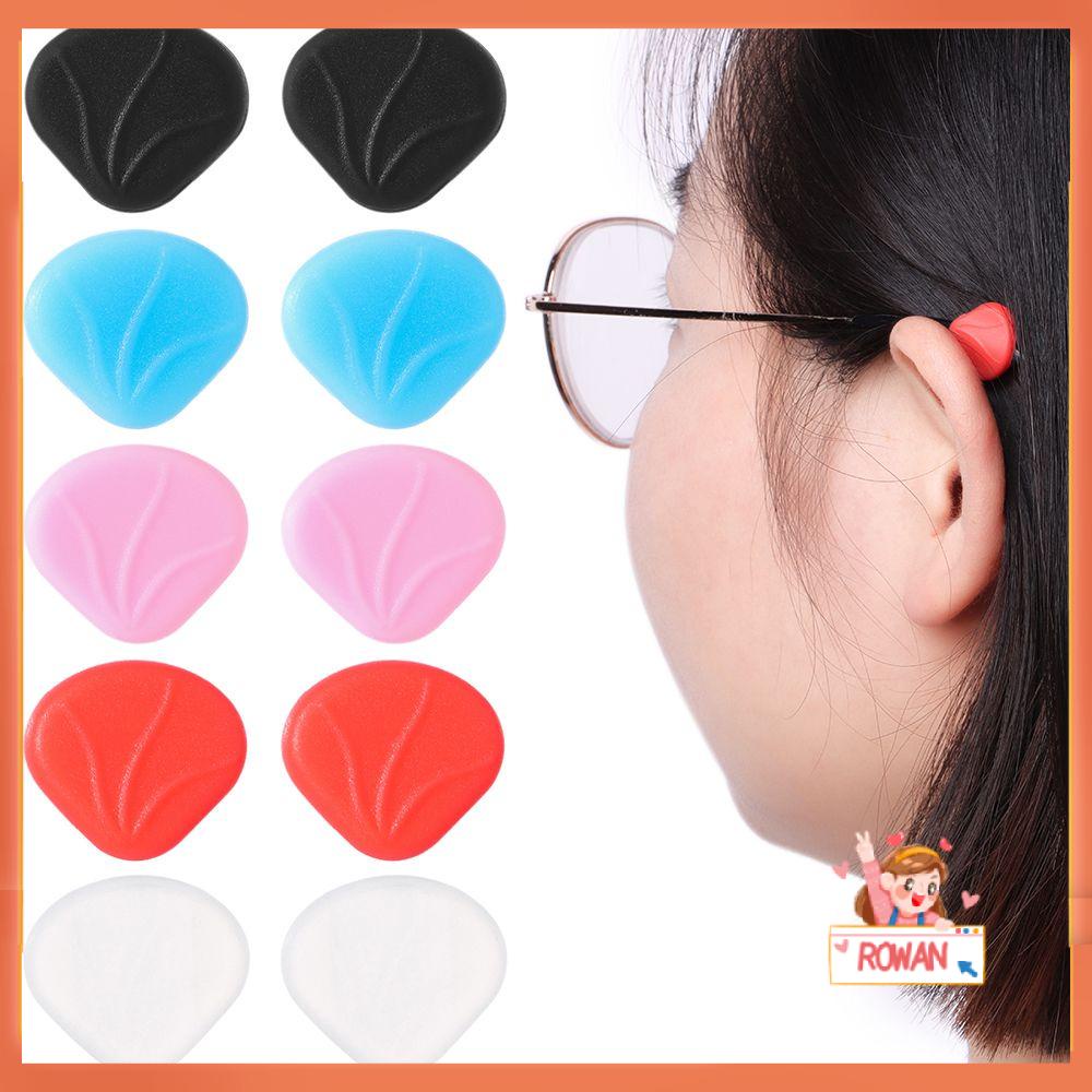R-flower 1pasang Ear Hook Kacamata Fashion Grip Grip Temple Tip Holder Aksesoris Kacamata