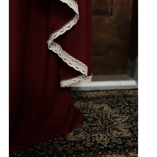 PH.13De22q ‑ MUKENA DEWASA TSANIA RENDA || MUKENA POLOS RAYON BALI DEWASA