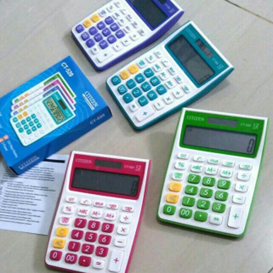 

Baru KALKULATOR CITIZEN CT - 520 WARNA 12 DIGIT CHECK CORRECT MANIS COLOUR CALCULATOR ✔