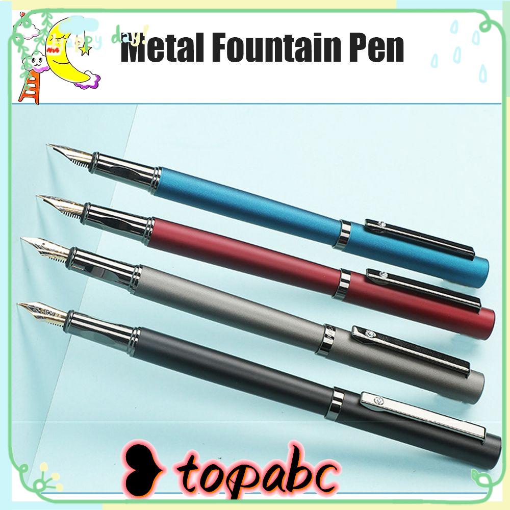 Top 0.4mm Pena Logam Hadiah Tinta Sac Tahan Lama Latihan Kaligrafi