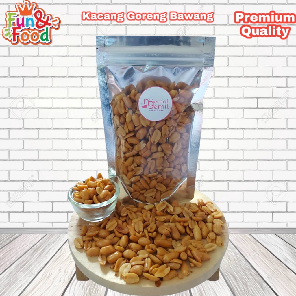 

Snack Kacang Goreng Bawang Kacang Bawang Asin Gurih Homemade Kualitas Premium