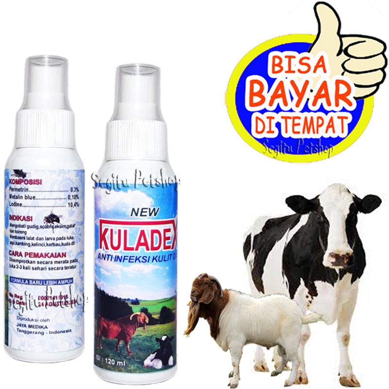 Obat Luka Sapi Kambing Anti Koreng Gudik Lalat Kuladex Spray