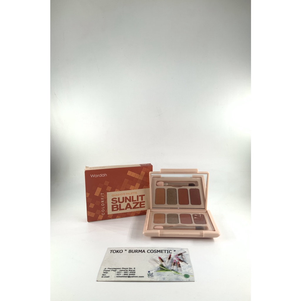 WARDAH COLORFIT QUAD EYE PALETTE 03.SUNLIT BLAZE 6 GR