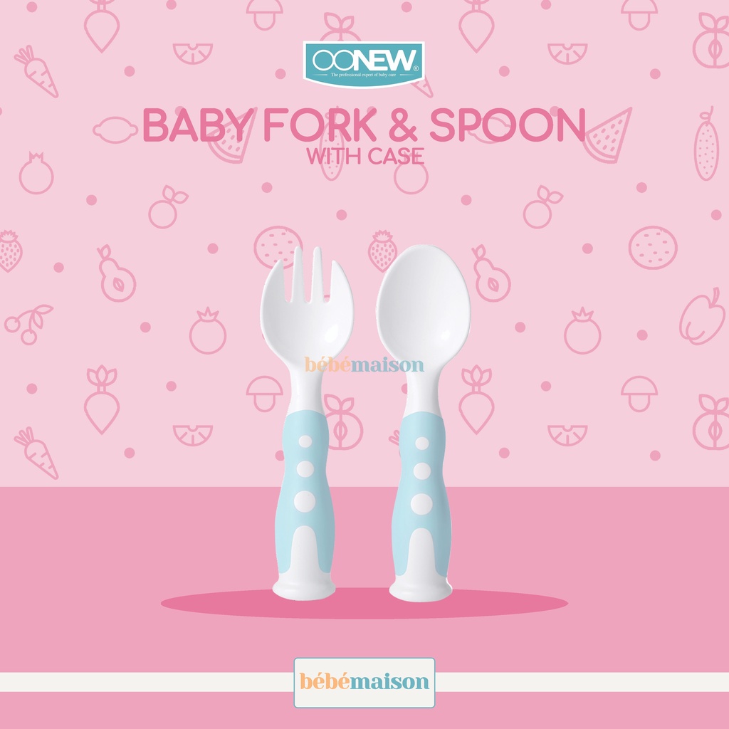 OONEW Baby Fork & Spoon with Case