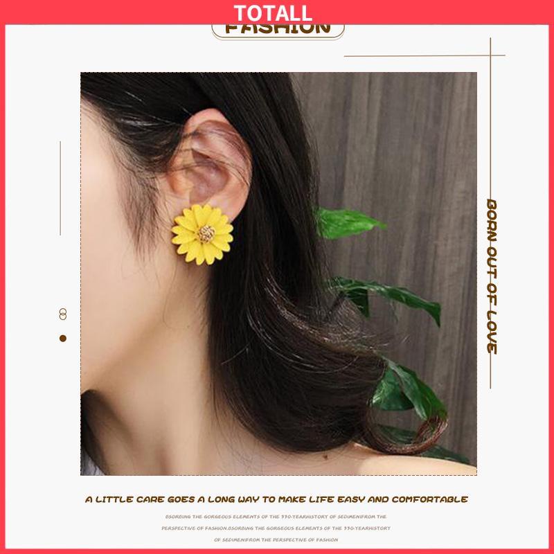 COD Anting Bunga Matahari Daisy Krisan Korea Fashion Sederhana Gaya Untuk Wanita-Totall