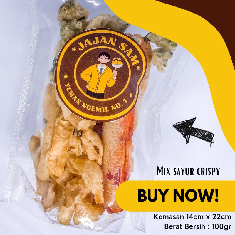 

KERIPIK MIX SAYUR 100gr | CAMILAN MURAH & ENAK | JAJAN SAM