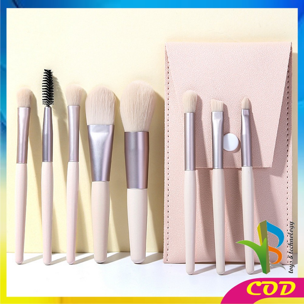 RB-K93 K94 Kuas Make Up Set 8pcs Set Mini Travel Brush Make Up Set Cosmetic / Set Kuas Make Up / Beauty Tools