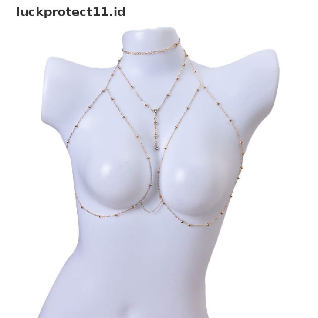 /Fashion Hot// Fashion// Rantai Tubuh Wanita Metal Gaya Sexy Berongga Bikini Ladies Breast Chain Body Chain.