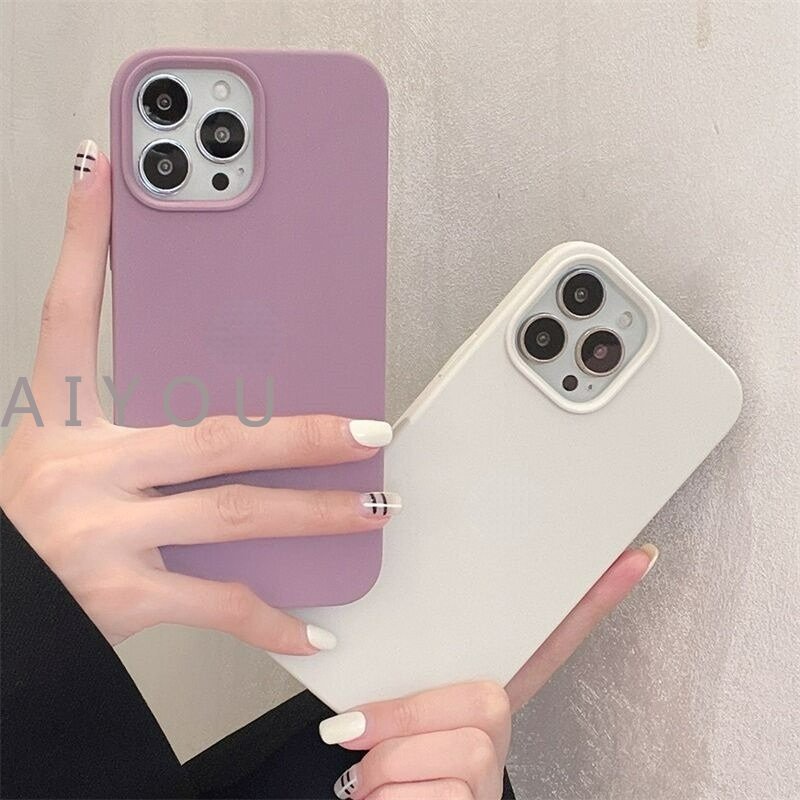 Case Silikon Cair Kompatibel Untuk iPhone 14 Pro Max11 12 13 Pro X XS Max XR 78 Plus Sarung Shockproof Dengan Logo