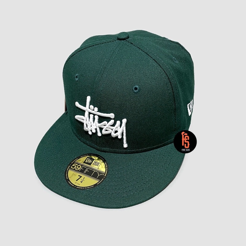 TOPI NEW ERA ORIGINAL 5950 AC STUSSY DARK GREEN