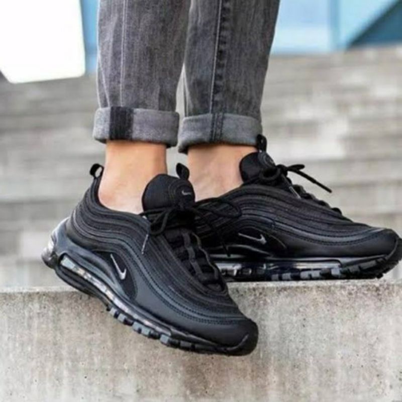 SEPATU NIKE AIR MAX 97 BLACK ORIGINAL FREMIUM