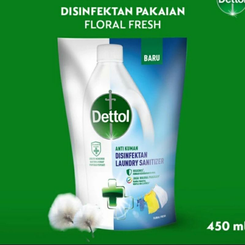 DETTOL Disinfektan Laundry Sanitizer Floral Fresh