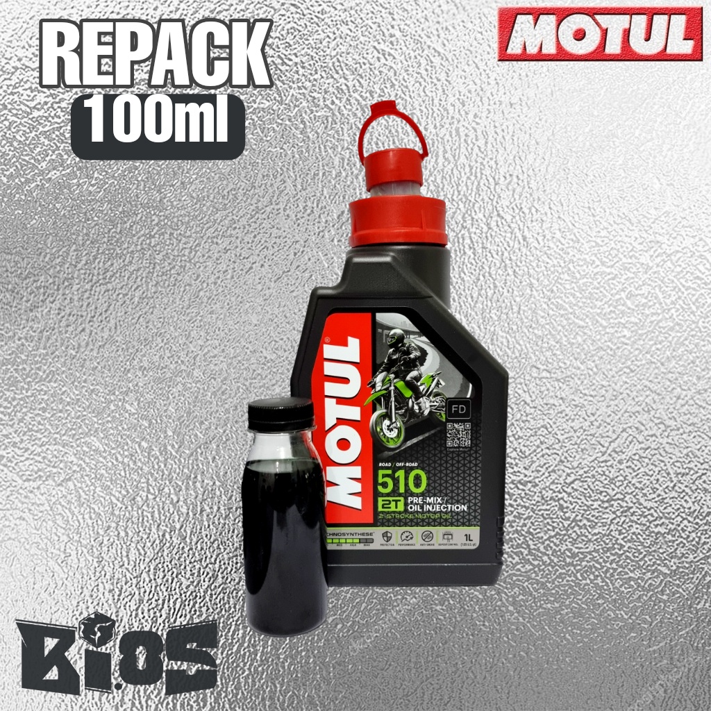 Motul 510 Powerlube 2T Oli Samping Motor Repack 100ml ORIGINAL 100%