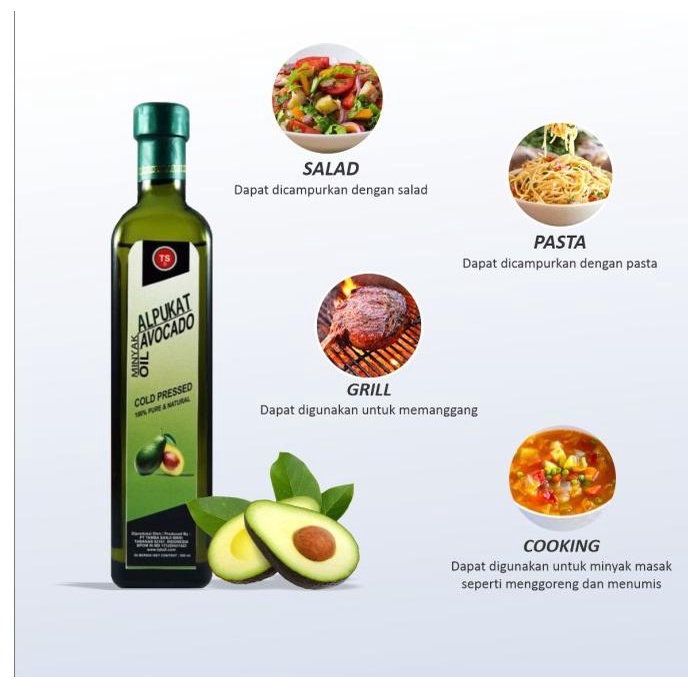 

Minyak Alpukat Avocado Oil 500ml Terdaftar BPOM