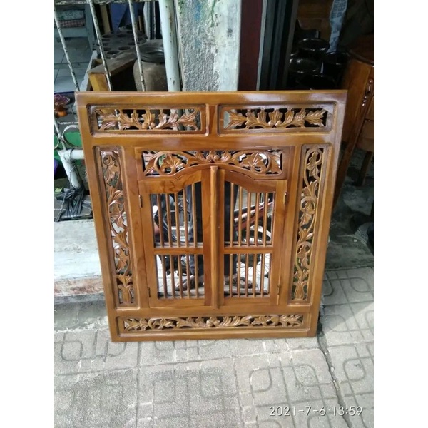 Jendela krepyak jati murah