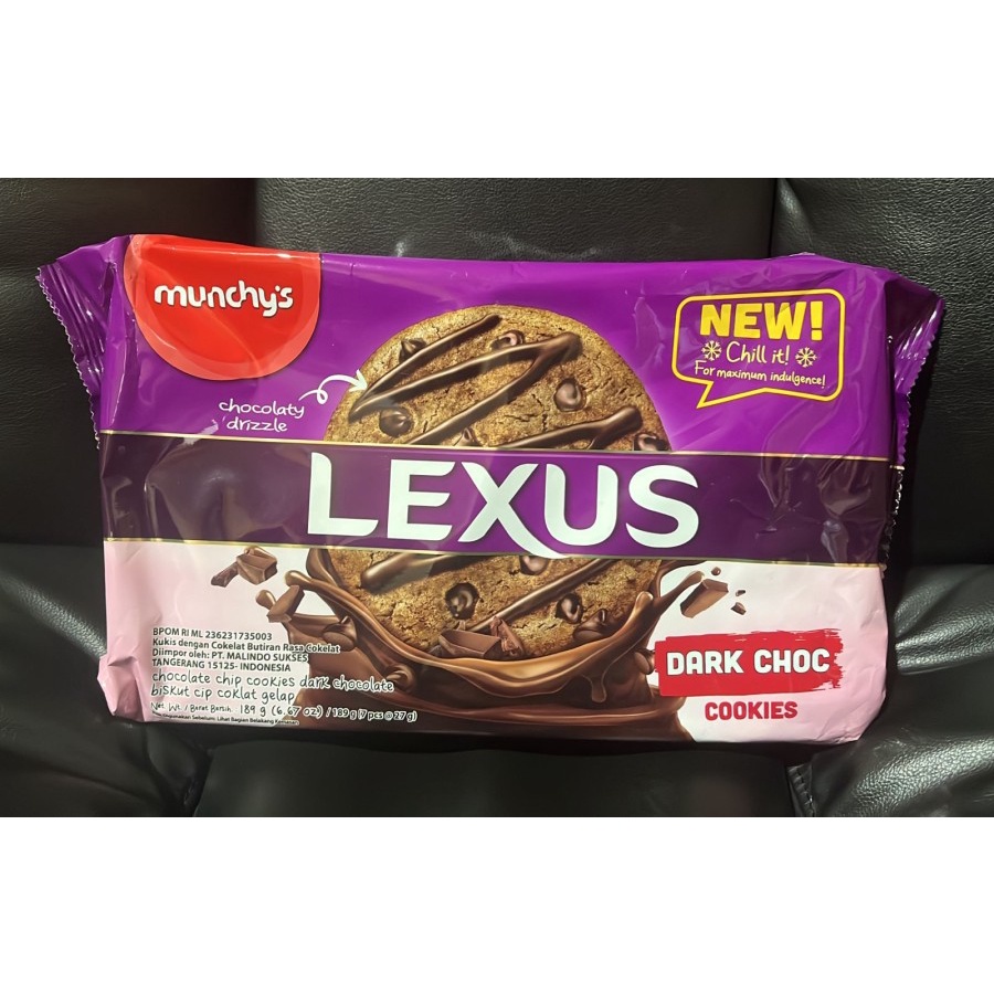 New! Lexus Cookies Dark Choc / Lexus Cookies chocolate 189g