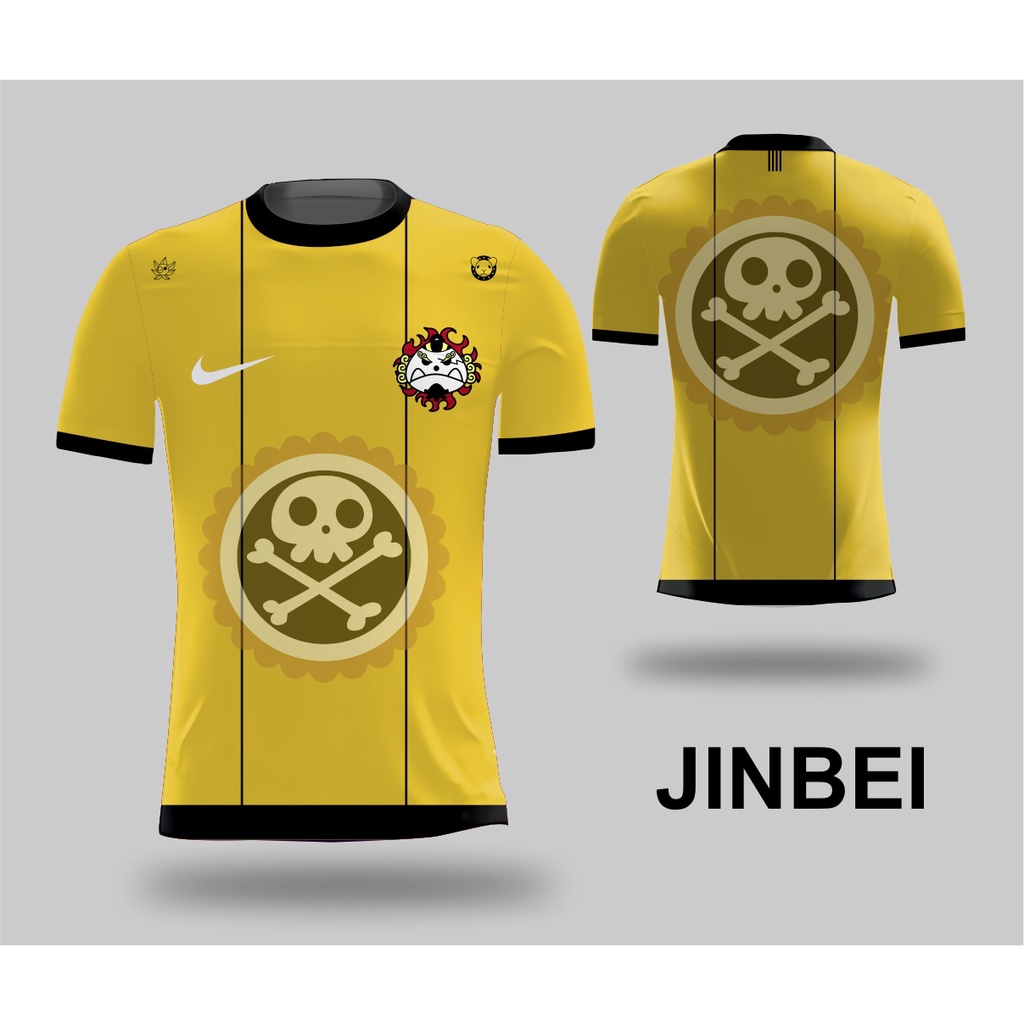 JERSEY ANIME JERSEY MUGIWARA X NIKE JERSEY BOLA JERSEY ANIME WANOKUNI JINBEI JERSEY ONE PIECE