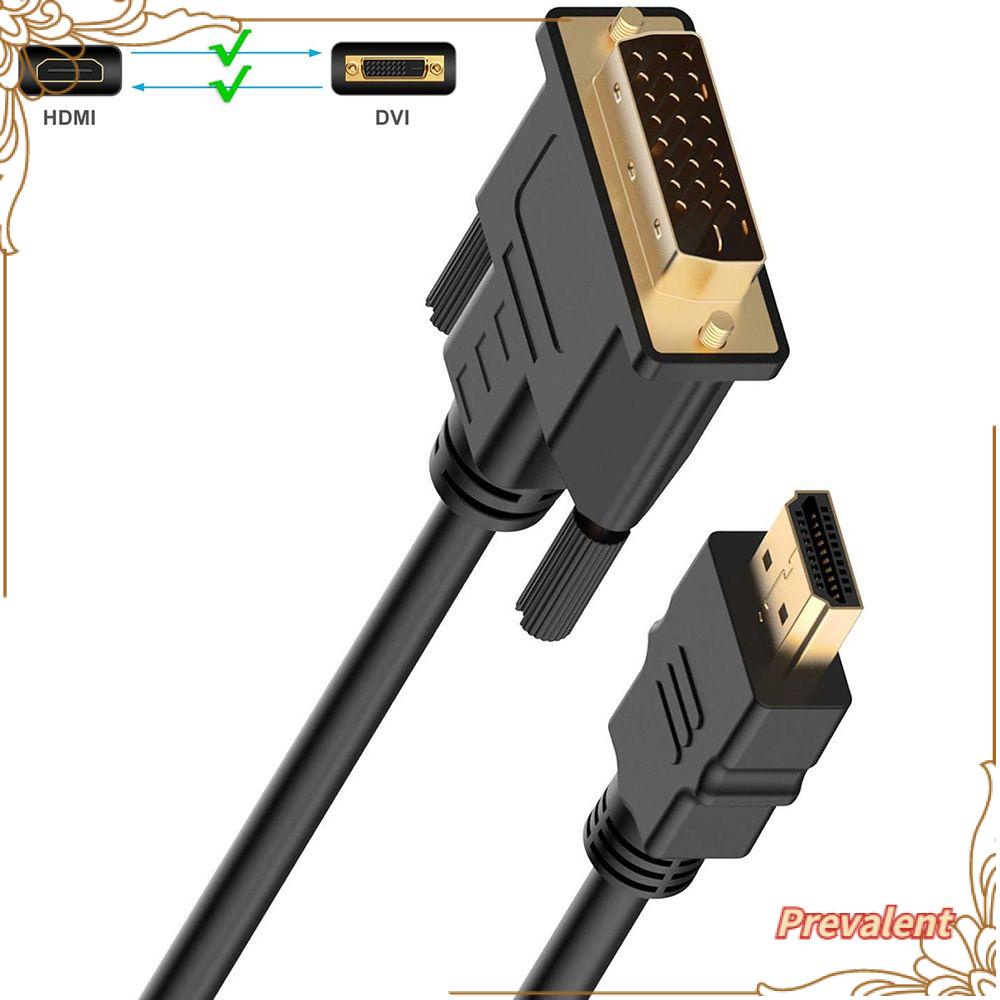 Preva TV Kabel HDMI to DVI High Speed Bi-Directional HDMI DVI-D24 +1