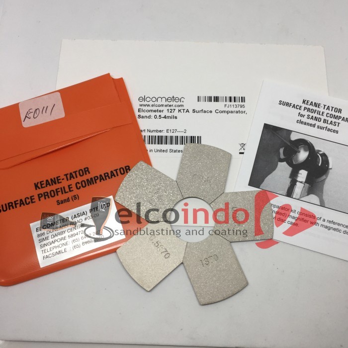 Jual 127 Keane Tator Surface comparator Sand Shopee Indonesia