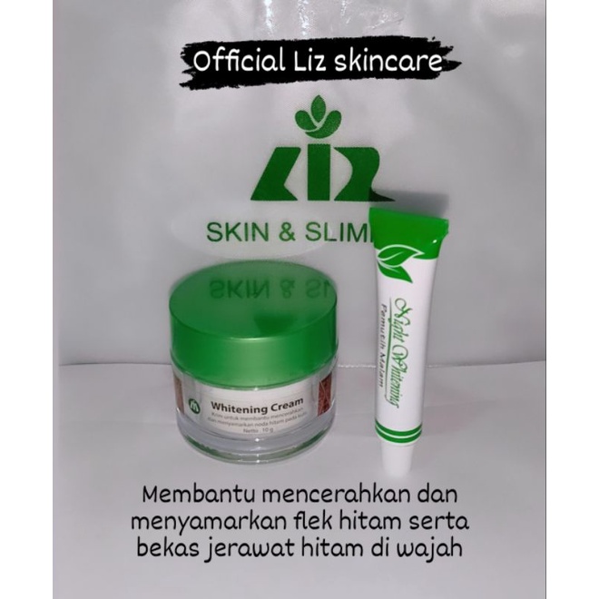 Lis Skincare Paket 2in1 flek hitam  (whitening cream+pemutih malam)