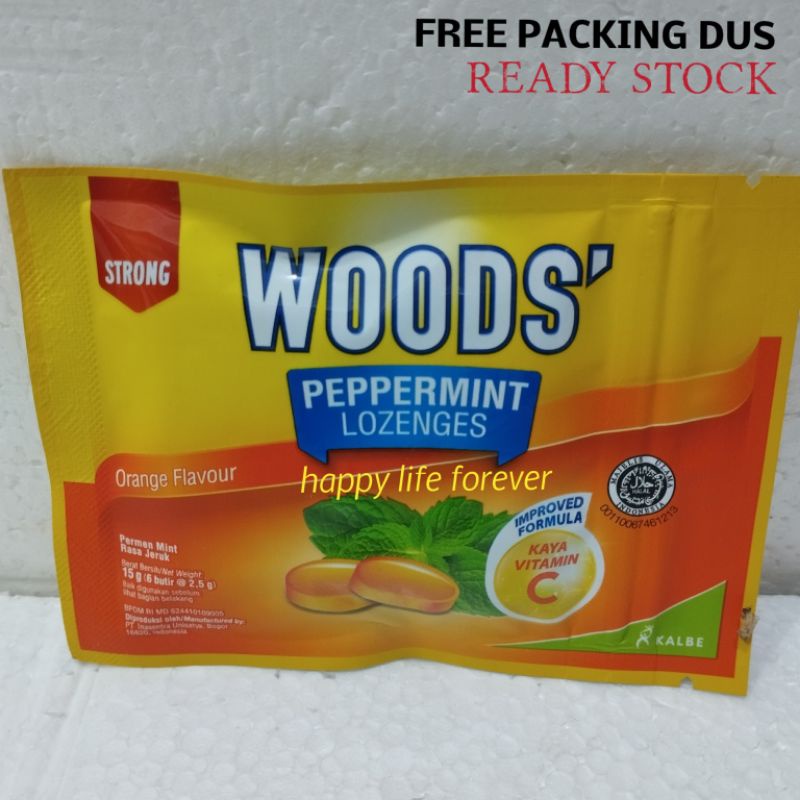 

Permen Woods Peppermint Lozenges - Orange - isi 6