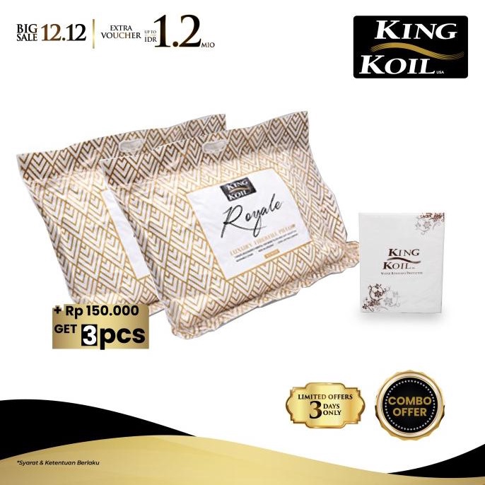 King Koil Bantal Dacron Royale 51x76