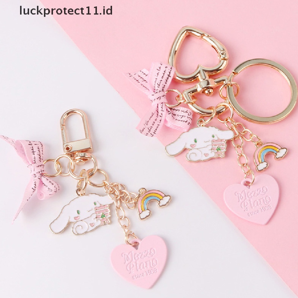 /Fashion Hot// Fashion// Gantungan Kunci Anak Perempuan Lucu Gantungan Kunci Kunci Mobil Tas Decor Pink Roset Liontin Hujan.