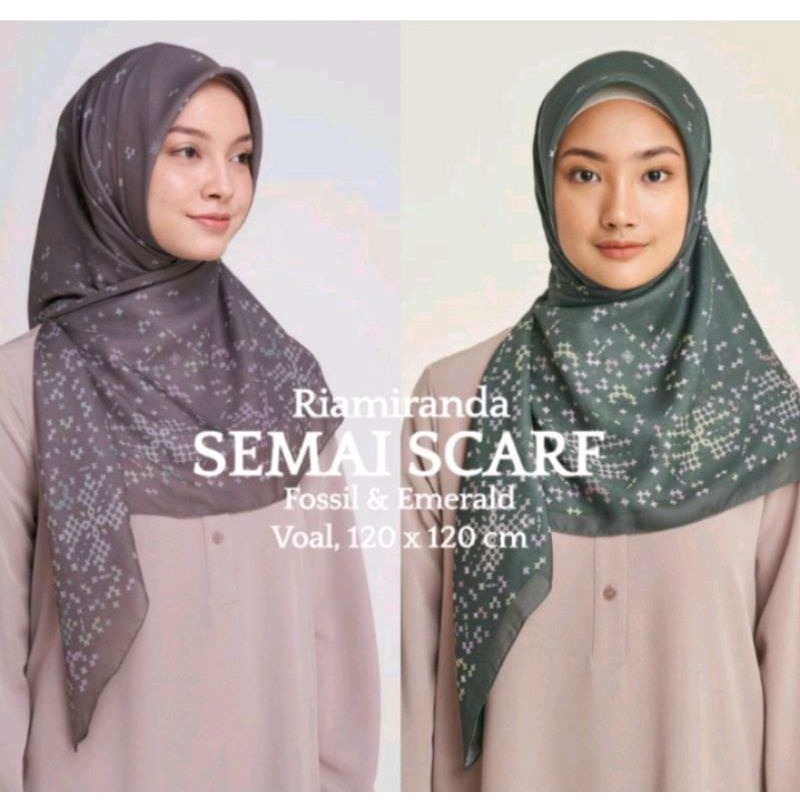 Semai Scarf Emerald by Ria Miranda