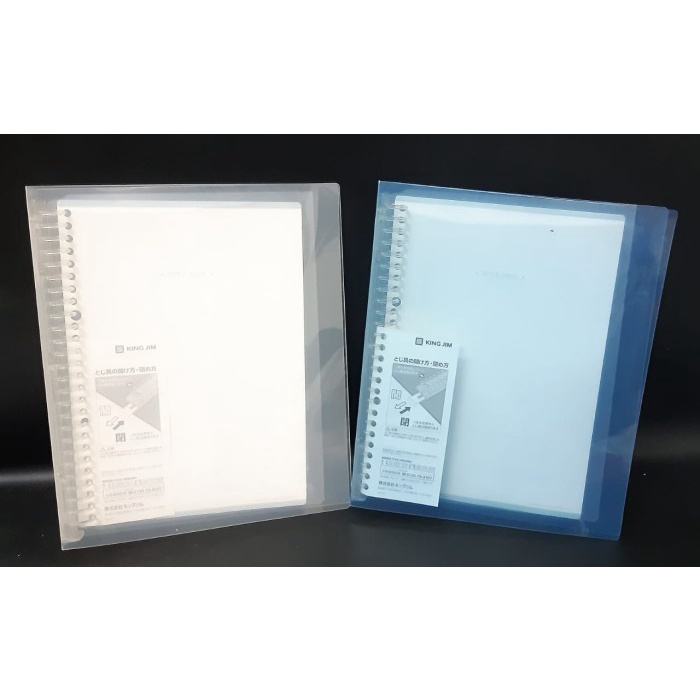 

MAP BINDER NOTE LOOSE LEAF B5 KING JIM RING PLASTIK 26 RING TRANSPARAN