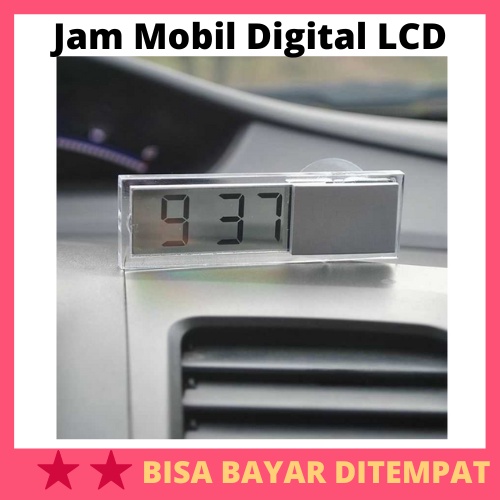 Jam Mobil Digital LCD Suction Cup / Jam Mobil Digital Analog Dasboard Dasboard Car Avanza Apv Futura