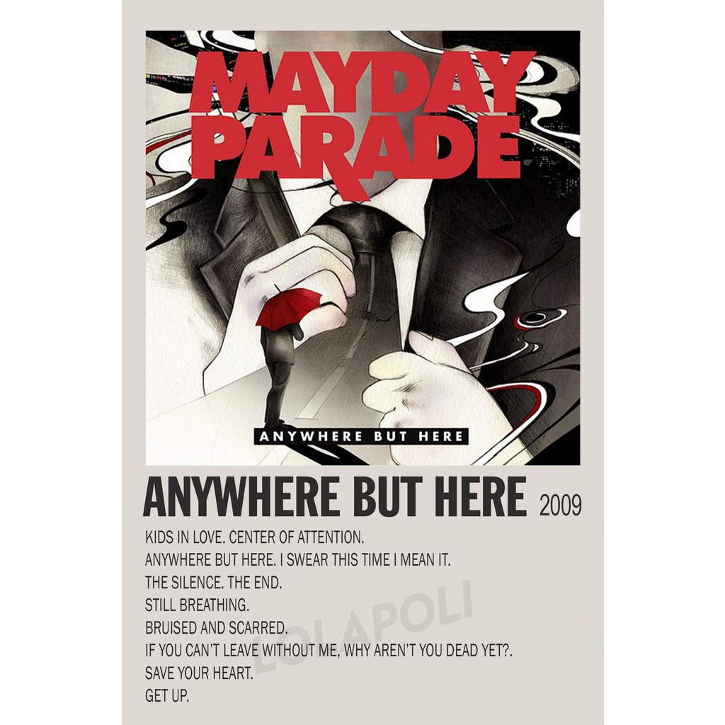 Poster Cover Album Anywhere But Here - Mayday Parade