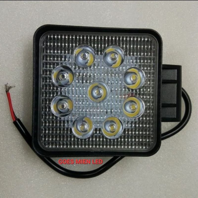 lampu kerja slim 27W 9-30v bulat/kotak