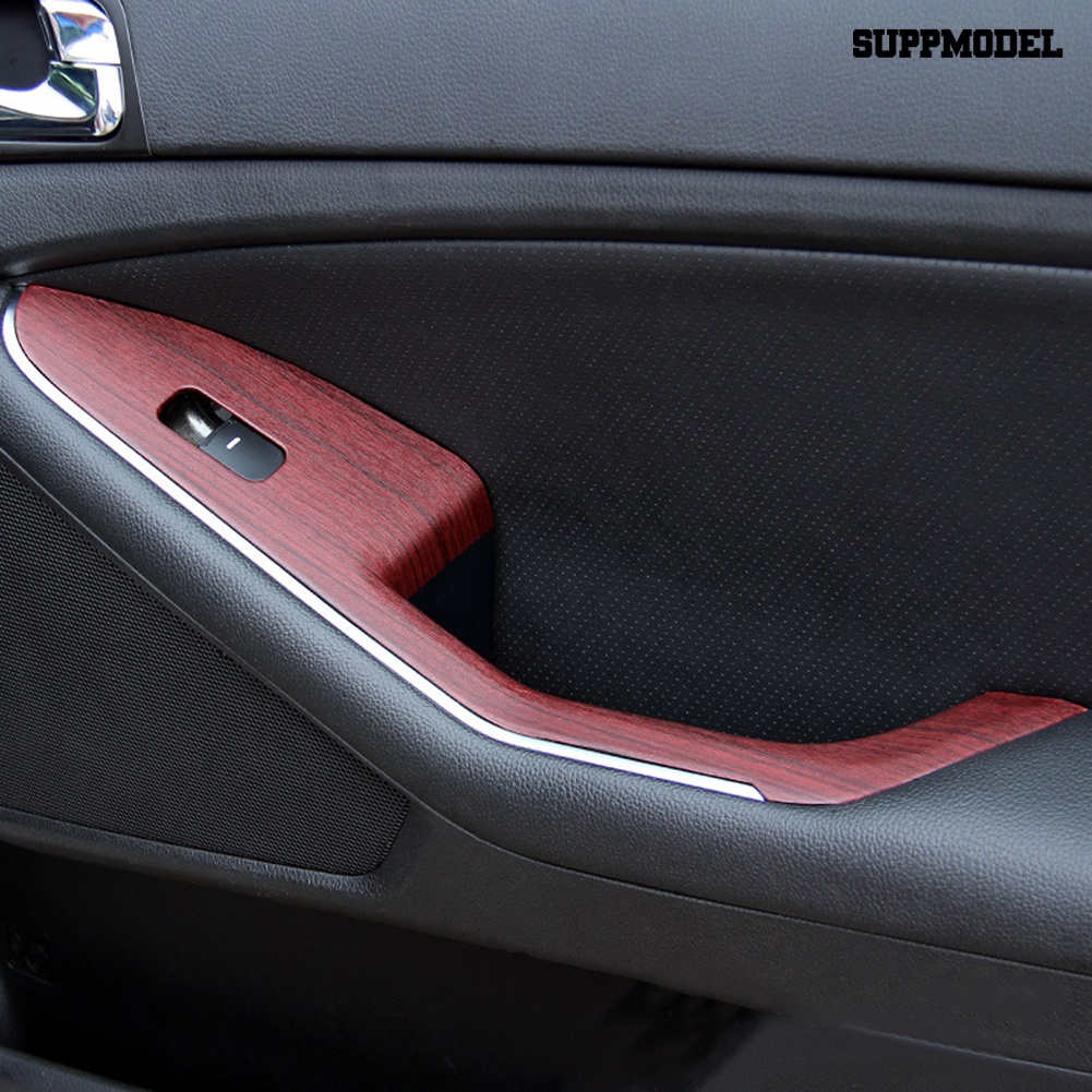 [Dekorasi] Stiker Dalam Mobil PVC Anti Air Motif Serat Kayu Alami Dekorasi Mobil