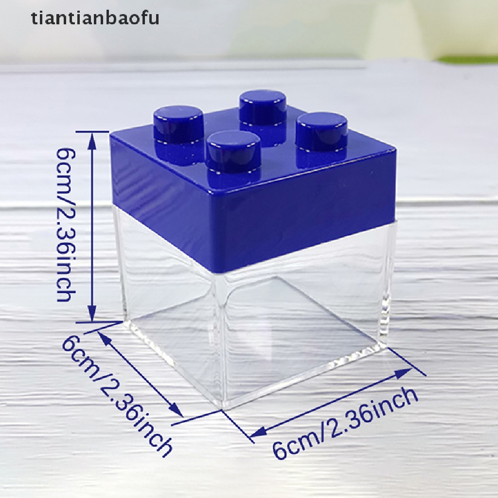 6 Pcs Kotak Permen Bahan Plastik Bening Untuk Pesta Ulang Tahun Pernikahan