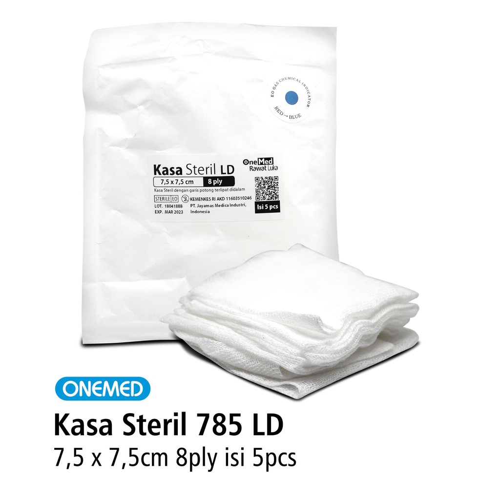 Kasa Steril 785 LD OneMed 7.5x7.5cm 8 ply 5 pcs OJ2