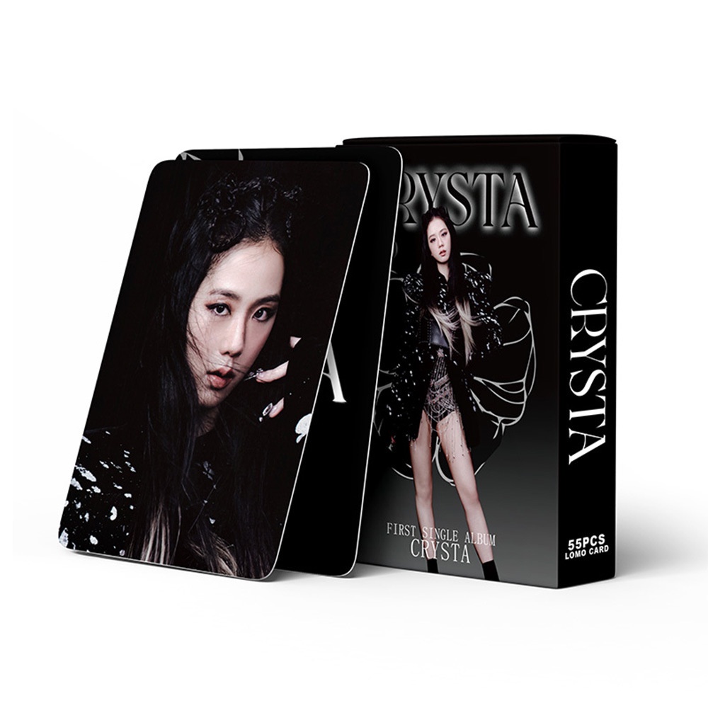 555pcs JISOO CRYSTA Album Lomo Card Kpop Photocards Postcards Series In Stock New Arrival LY