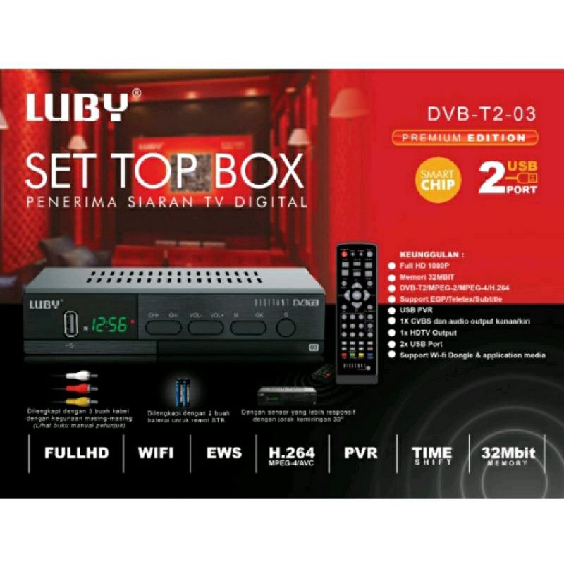 Set Top Box Luby DVB T2