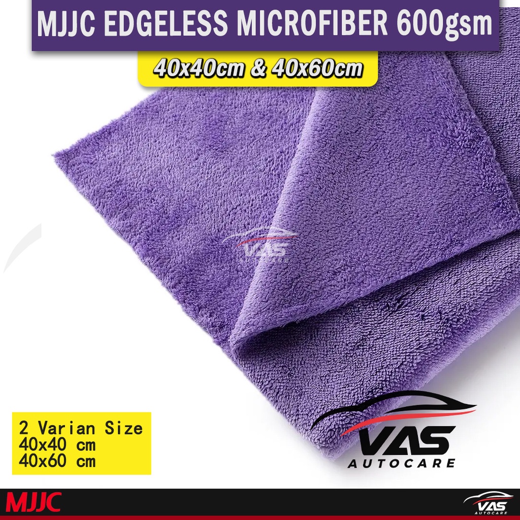 MJJC Edgeless Microfiber Towel Kain 600GSM 40x40 40x60 600 GSM Premium